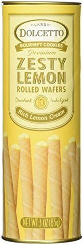 Dolcetto Zesty Lemon Rolled Wafers