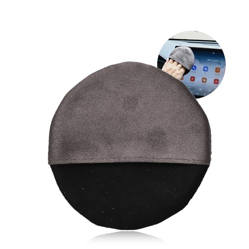 Image of Microfiber Car Screen Cleaner Car Accessories Cleaning Pad Multi-Purpose Car Touch Screen Cleaner Cloth Household Cleaning Tool, Rounded-Shaped