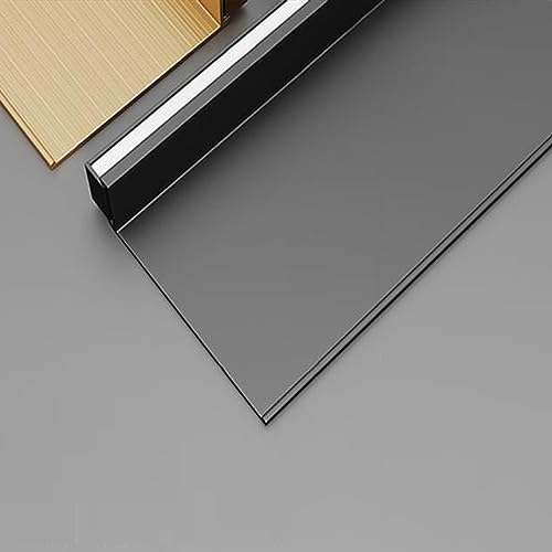 Étagère flottante murale noire lumineuse 80x20 avec LED intégrées