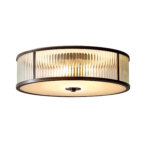Plafonnier en laiton et verre chic pour sublimer votre chambre à coucher