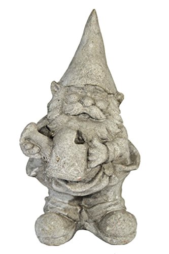 Casa Collection 11277 Gnome Standing with watering CAN, Stone-Effect, Height 28 CM