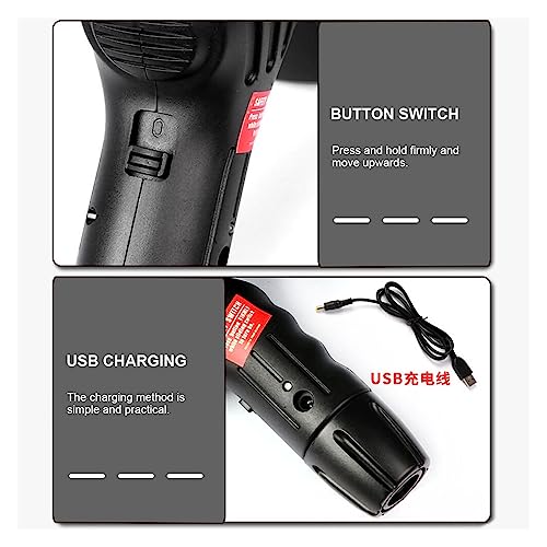 ZKLGS Desbrozadora, Cortacésped inalámbrico eléctrico de Longitud Ajustable, Cortador de Malas Hierbas, cortacésped inalámbrico portátil, Carga USB for jardín/césped(B) - imagen 6