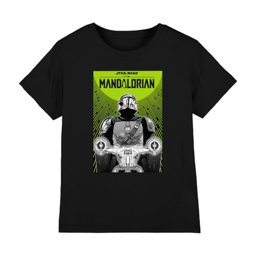 T-Shirt Star Wars Mandalorian Razor Crest Noir Enfant Vêtement