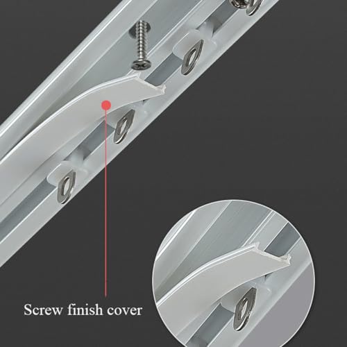 Rails de rideaux robustes en alu double rangée pour plafond chic - 6