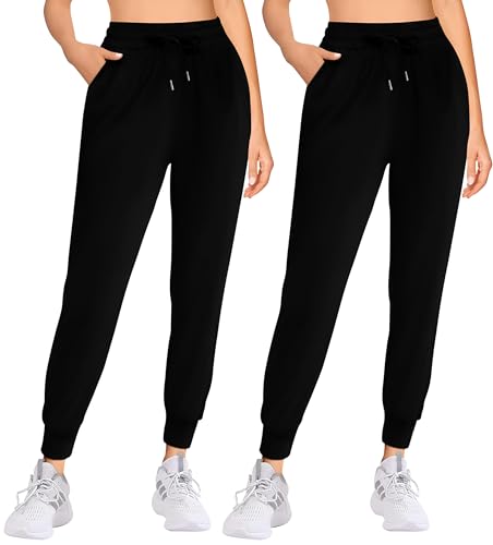 KEEPFAST Women's Joggers with Pockets Sweatpants for Women Lounge Workout Jogger Pants for Yoga Running Athletic Leggings