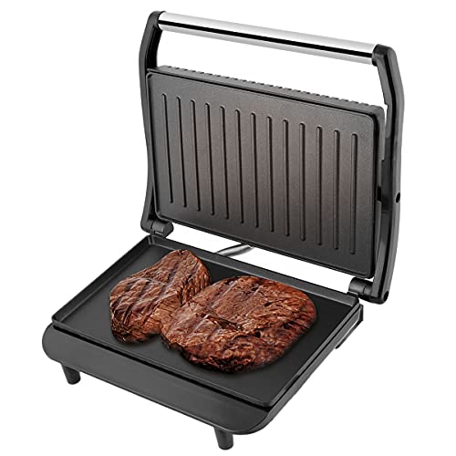 Sanduicheira e grill, Press inox, Preto, 220V, Britânia