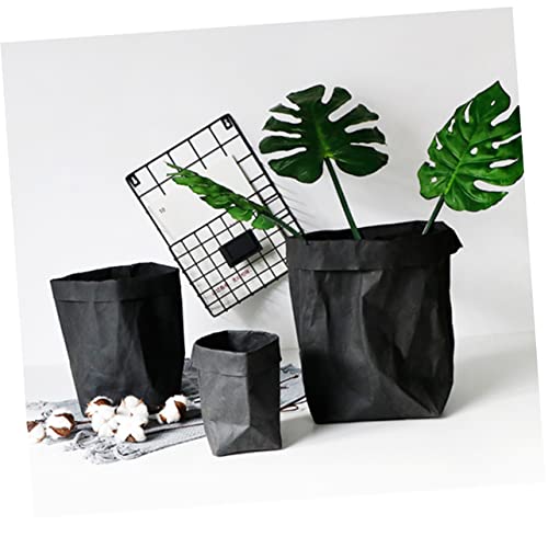 Bolsa de papel kraft lavable Happyyami para ocultar macetas feas en casa 4