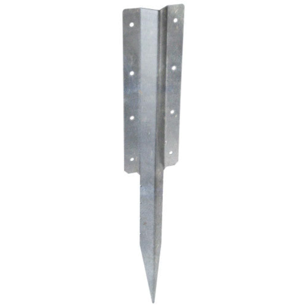 High-Grade Steel Raised Bed Support Brackets – Spike and Double Height Options for Garden Stability (Double Height Straight - Silver, 8)