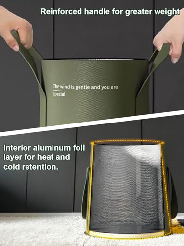 Foot Bath Basin Portable Travel Collapsible Foot Basin Folding Foot Bath Tub Soaking Feet Bucket for Camping Outdoor Washing Green - Thumbnail 6