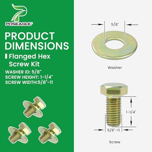 POSEAGLE 3 Pack 793794 Lawn Mower Blades with Blade Bolts for Hustler Raptor FasTrak RD Super Z X-ONE Super TrimStar Diesel Z 60 inch Lawn Mowers Replaces 794685 794230 794214 603992 600901 Low Lift by POSEAGLE - Image 4