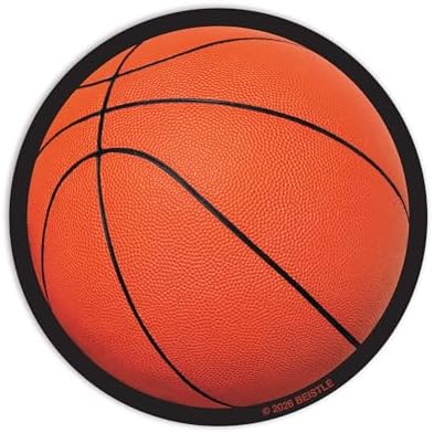 Beistle Basketball Coasters – 24 Pack, Round Cardstock Drink Tableware, Classic Orange Basketball Design, Disposable Sports-Themed Table Protection for Watch Parties, Tournaments & Event Décor, 3¼" image 5