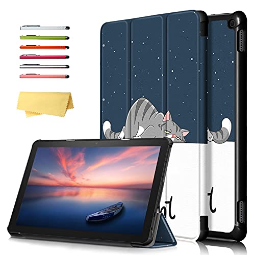 UUcovers 10.1�C���` Kindle Fire HD 10 (��11����) 2021 & Fire HD 10 Plus (��11����) �P�[�X(��11����^�u���b�g2021�N�����̂ݑΉ�) �t�H���I�X�^���h�X�}�[�g�J�o�[ �����X���[�v/�E�F�C�N
