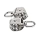 WINOMO Double Pulley Block: 2Pcs Stainless Steel 304 Double Swivel Pulley Block, Pulley Block Hanging Wire Towing Wheel