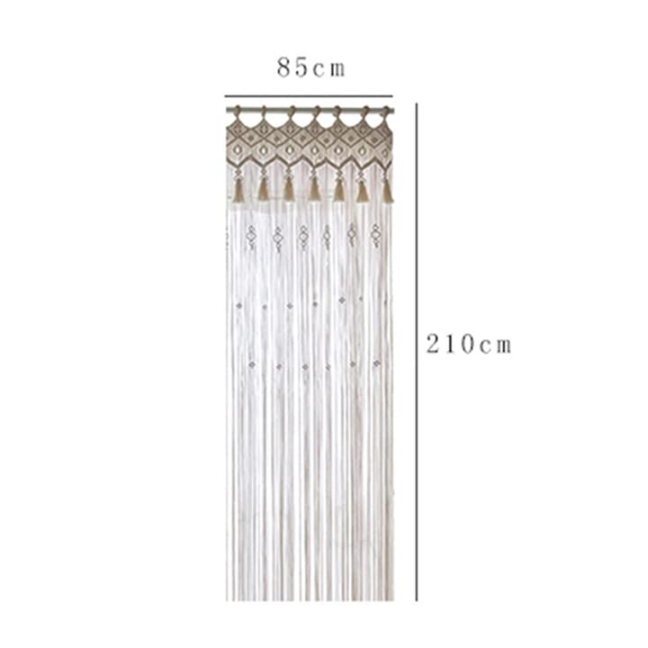 Oriental riverkit Macrame Wandbehang Tapisserie, Boho Macrame Vorhänge Fenstervorhang Türvorhänge, Baumwolle Gewebt Wand Dekoration, Für Wohnzimmer Schlafzimmer Hochzeitsfeier (85 * 200cm)