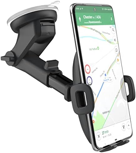 Encased [Updated V2] Samsung Phone Holder - Car Mount for Galaxy Models S20 S21 S22 S23 Plus, Ultra, Dash + Windshield Mounting, Case Friendly Design (S10 S10+ Note 9/10/20) (2023)