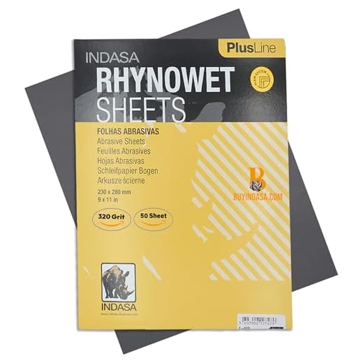 Indasa 50 PCS Wet & Dry Sandpaper