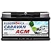 Electronicx AGM CARAVAN Edition 12V C100 120Ah Deep Cycle Batterie – Versorgungsbatterie wartungsfrei & vibrationsfest – 353×175×190mm – Wohnmobil, Wohnwagen, Solar, Boot, Van, Freizeit 120 Ah