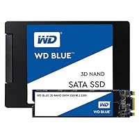 WD Blue SATA SSD M.2 2280 250 GB, 2,5 Zoll (interne SSD, hohe Zuverlässigkeit, Lesevorgänge bis zu 550 MB/s, Schreibvorgänge bis zu 525 MB/s, stoßsicher und WD F.I.T. Lab-zertifiziert) – Ansicht 4
