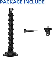 Vista 8 de SUREWO Soporte flexible para cámara con ventosa de cuello de cisne compatible con GoPro Hero 13 Negro, Hero 12/11/10/9/8/7/6/5 Negro, DJI Osmo