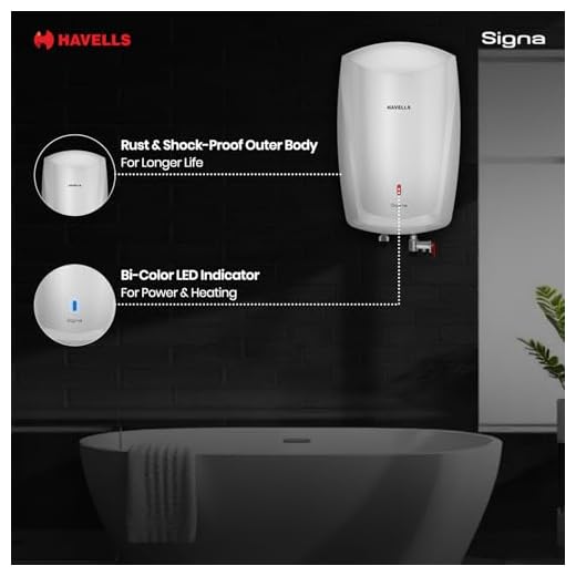 Havells Signa 5L Instant Water Heater(Geyser) with Anti Rust Aqua Shield| Twin LED Indicator| Shock Proof Body| ISI Marked| Fire Retardant Power Cord| Warranty- 5Yr on inner tank & 2Yr comprehensive