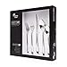 Divitis Home Sirius 20-Piece Silverware Set, 18/10 Stainless Steel - Dinner Flatware Set with Spoons, Forks, Knives and Teaspoons