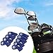 Yiju 9Pcs Golf Club Covers Club Headcovers Portable Waterproof with Number Easy to Clean Protector Guards Golf Training Equipment, Blue