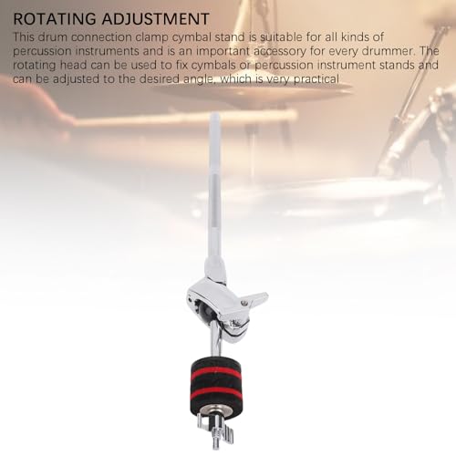 LiebeWH Extensión de brazo para soporte de platillo, hardware portátil para batería con abrazadera, freno de balanceo y ajuste de inclinación WC53E miniatura 6