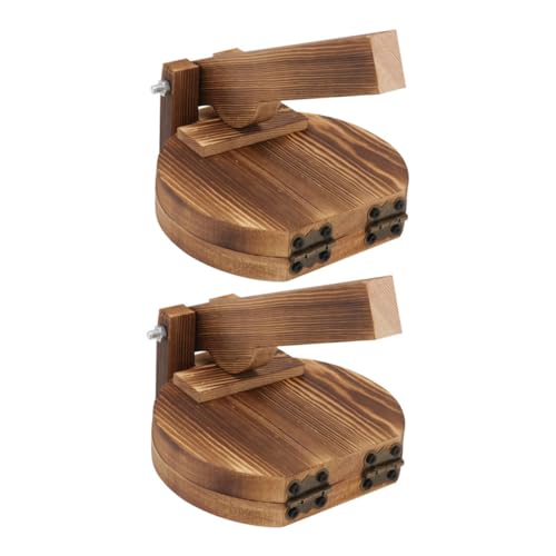 KICHOUSE 2pcs Household Dumpling Presser Professional Wooden Pressing Tools for Easy Dumpling Skin Preparation Smooth Non-stick Comfortable Use for Home Cooking