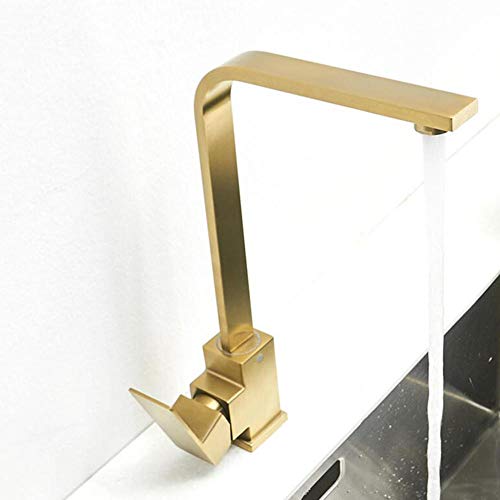 Grifo de cocina de acero inoxidable caliente y frío para fregaderos domésticos