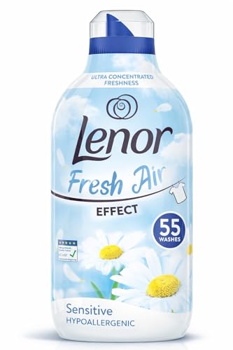 Lenor Fresh Air Effect – Ammorbidente Doppio Concentrato – Sensitive Hypoallergenic – 55 Lavaggi
