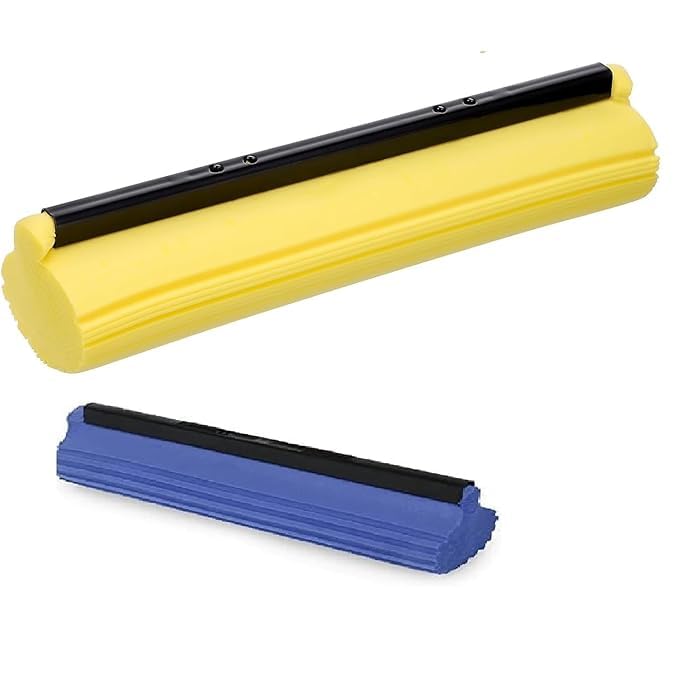 Image of Sponge Mop Head Refill Super Absorbent and PVA Foam Rubber Roller Foldable Sponge Foam Mop Replacement for Home Kitchen Floor Cleaning (Multicolor)(1 pcs)