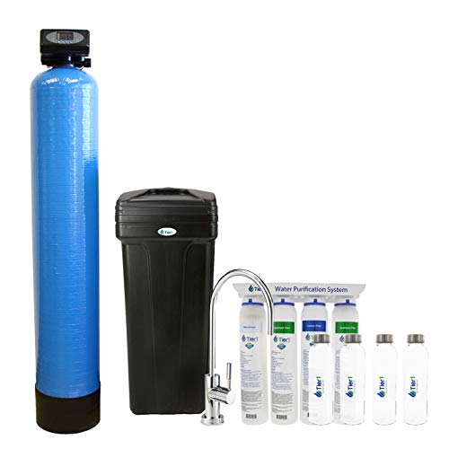 Tier1 Essential Series 48,000 Grain Water Softener with Ultra-Filtration Hollow Fiber Drinking Water