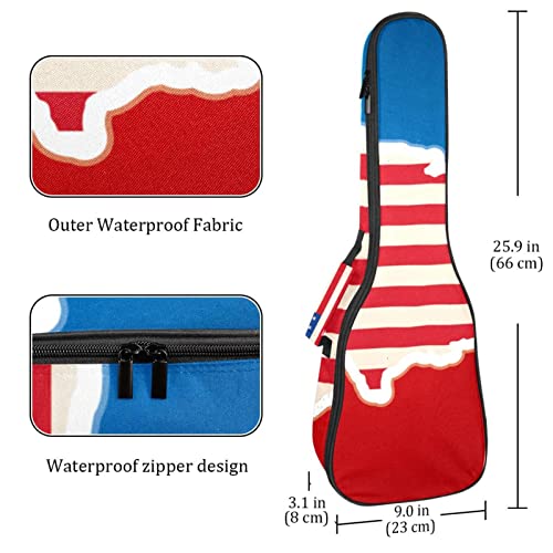 Housse pour ukulélé avec drapeau de la carte américaine des États-Unis – Rembourrage épais en éponge de 10 mm – 53,3 cm… - Les Beatles, Paul McCartney, John Lennon, RIngo Starr, George Harrison Housse pour ukulélé avec drapeau de la carte américaine des États-Unis - Rembourrage épais en éponge de 10 mm - 53,3 cm… – Image 5