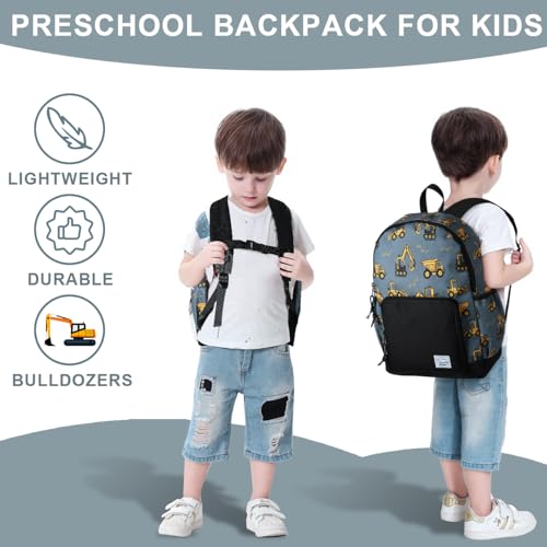 VASCHY Kids backpacks, Cute Lightweight Water Resistant Preschool Backpack for Boys and Girls Chest Strap4