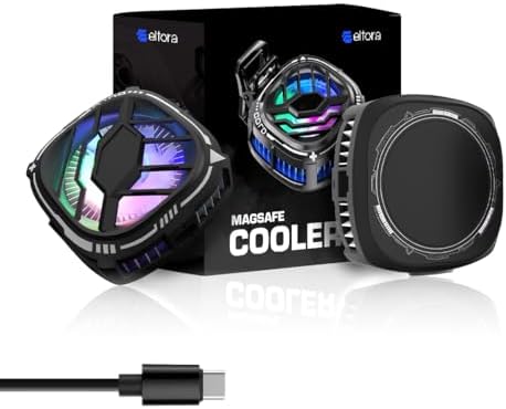 Magnetic Mobile Cooler | Mobile Cooler For Gaming | Instant Cooling With Advanced Cooling Chip Compatible With Iphones & Android Devices