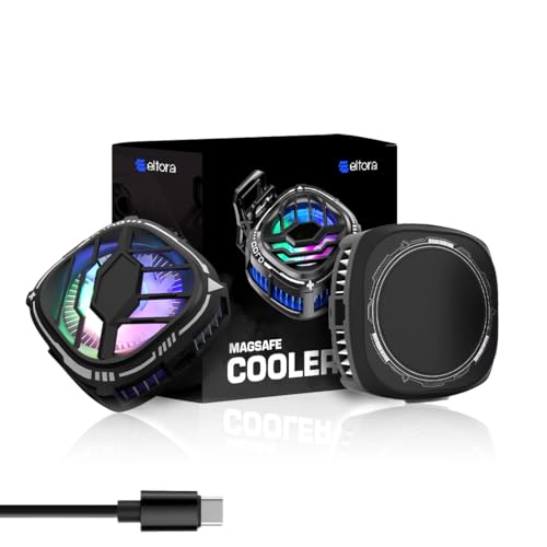 Elfora Magnetic Mobile Cooler | Mobile Cooler For Gaming | Instant Cooling With Advanced Cooling Chip Compatible With Iphones & Android Devices