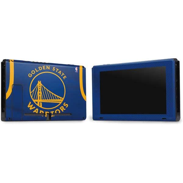 Skinit Decal Gaming Skin Compatible with Nintendo Switch Bundle - Officially Licensed NBA Golden State Warriors Jersey Design