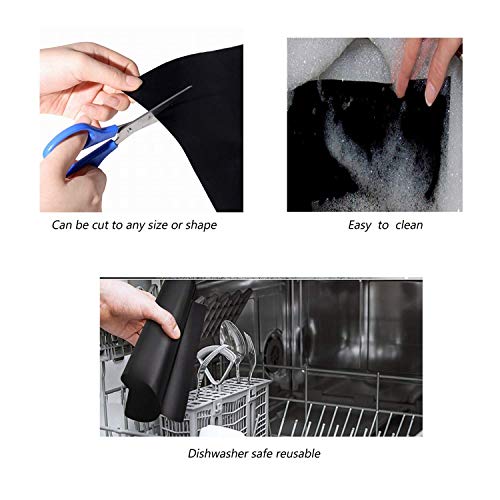 GQC BBQ Mats, Set of 6 BBQ Grill Mat Nonstick Reusable Barbecue Baking Mat Large Heavy Duty Oven Liner Teflon BBQ Cooking Mats for Electric Grill Gas Charcoal BBQ, FDA-Approved, 15.75 * 11.8Inch 4 GQC BBQ Mats, Set of 6 BBQ Grill Mat Nonstick Reusable Barbecue Baking Mat Large Heavy Duty Oven Liner Teflon BBQ Cooking Mats for Electric Grill Gas Charcoal BBQ, FDA-Approved, 15.75 * 11.8Inch - Image 4