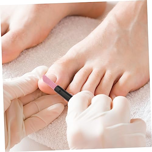 minkissy 8 Conjuntos De Caneta De Quartzo Para Unhas Bloco De Proteção De Unhas Lixa De Unhas De Cri