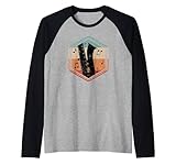 Retro Saxophon Jazz Musiker Saxophonist Raglan