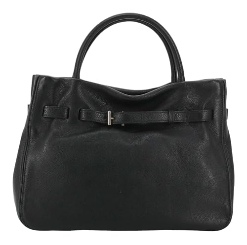 Sac à main cuir ABRO Dalia Jill noir et or chic - 4