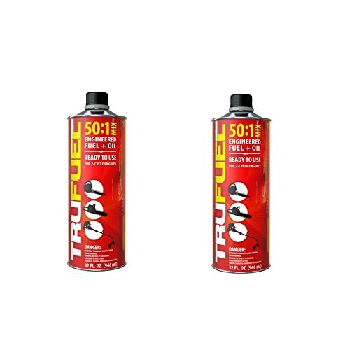 TruFuel Pre-Blended 2-Cycle Fuel for Outdoor Equipment - 32 oz. (2-Pack, 50:1)