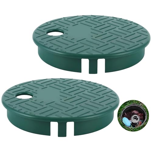 AUGHOA 2 PCS Sprinkler Valve Cover ID 5.5 OD 6 Valve Box Cover Lid for Sprinkler Irrigation System Only Compatible with ID 5.5 Valve Box