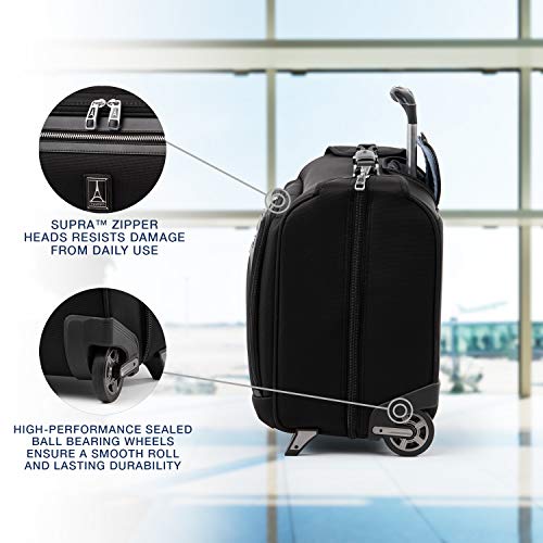 Travelpro Platinum Elite-Carry-On Rolling Garment Bag, Shadow Black, 22-Inch
