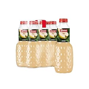 granini Trinkgenuss Birne (6 x 1l), 49% Frucht, Birnen Fruchtsaftgetränk, vegan, natürlich, mit Pfand