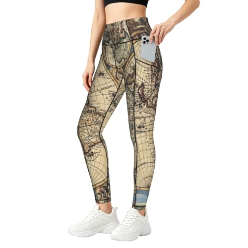 Pantalones de yoga que no se transparentan con bolsillos amplios para guardar objetos
