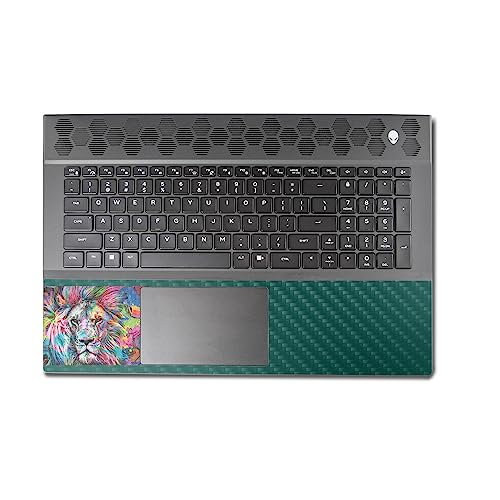 Image of MightySkins Carbon Fiber Skin Compatible with Alienware M18 R1 (2023) Full Wrap Kit - Neon Lion | Protective, Durable Textured Carbon Fiber Finish | Easy to Apply & Change Styles | Made in The USA