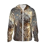 Protection solaire : ce sweat à capuche 100 % polyester pour femme et homme, avec un tissu léger et respirant. Cette veste pour homme et femme assure un toucher doux, une protection contre le vent, une protection solaire et est super facile à ranger