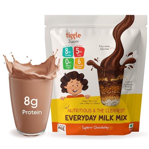 Image of Tiggle Junior Kids Protein Powder Trial Pack, Everyday Chocolate Milk Mix