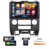 2GB+64GB Android Car Radio for Ford Escape Kuga Mazda Tribute 2007-2012, 9 inch Touch Screen Car Stereo, Apple Carplay&Android Auto/Wi-Fi/Bluetooth/1080P+AHD Backup Camera+MIC